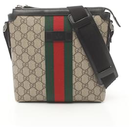 Gucci-Bolso de Hombro Gucci GG Supreme Sherry Line-Multicolor,Beige