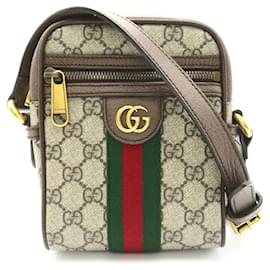 Gucci-Gucci GG Supreme Shoulder Bag-Brown,Beige