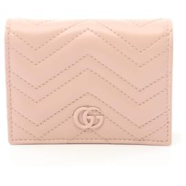 Gucci-Gucci GG Marmont Bi-fold Wallet-Pink