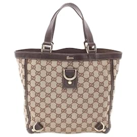 Gucci-Gucci Abby GG Canvas Tote Bag-Brown,Beige