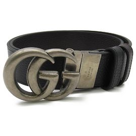 Gucci GG Marmont Reversible Leather Belt Brown Black