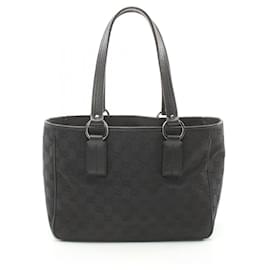 Gucci-Gucci GG Canvas Tote Bag-Black