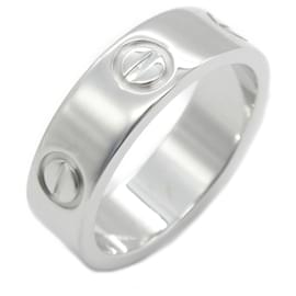 Cartier-Anillo Cartier Love en oro blanco de 18 quilates-Plata