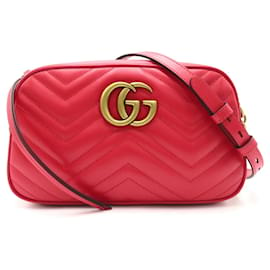 Gucci-Sac à épaule Gucci GG Marmont Small-Rouge