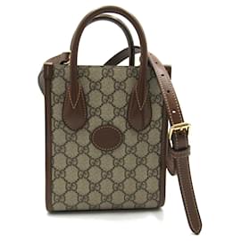 Gucci-GUCCI Interlocking G Tote Bag-Brown