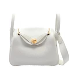 Hermès-Sac à épaule Hermes Lindy blanc nouveau-Blanc