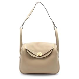 Hermès-Sac à épaule Hermes Lindy 26 Trench-Beige