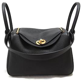 Hermès-Sac à épaule Hermes Lindy 26 noir-Noir