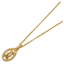 Cartier-Collier Double Diamant Cartier en Or Rose-Autre