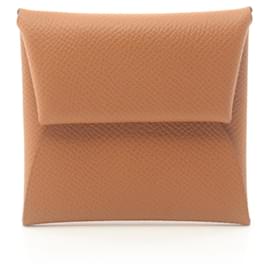 Hermès-Hermes Bastia Coin Purse in Brown Epsom Leather-Brown