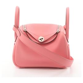 Hermès-Bolso de Hombro Hermes Lindy Rose Azalee-Rosa