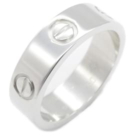 Cartier-Anillo Cartier Love en oro blanco de 18 quilates-Plata