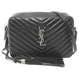 Saint Laurent-Sac à dos Monogram LOU de Saint Laurent-Noir