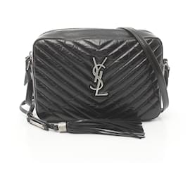 Saint Laurent-Sac à dos Monogram LOU de Saint Laurent-Noir