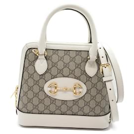 Gucci-Bolso de Hombro Gucci 2 en 1-Blanco,Beige