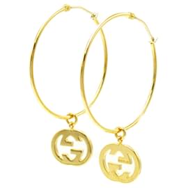 Gucci-Gucci 18K Yellow Gold Hoop Earrings-Golden