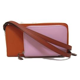 Hermès-Sac à épaule Hermes Nouveau To Go-Rose,Orange