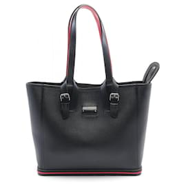 Christian Louboutin-Christian Louboutin KABIKER Small Tote Bag-Black,Red