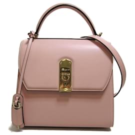 Salvatore Ferragamo-Sac à épaule Gancini 2-en-1 Salvatore Ferragamo-Rose