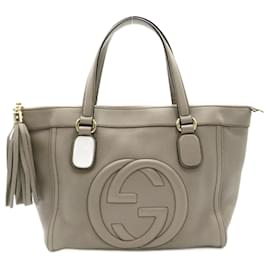 Gucci-Gucci Soho Tote Bag-Brown,Grey