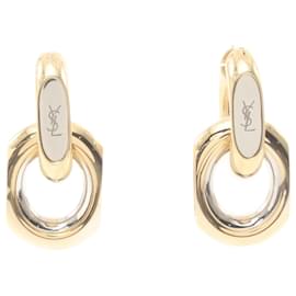 Yves Saint Laurent-Pendientes Duo Link Cassandra de Yves Saint Laurent-Plata,Dorado