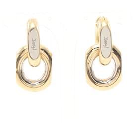 Yves Saint Laurent-Pendientes Duo Link Cassandra de Yves Saint Laurent-Plata,Dorado