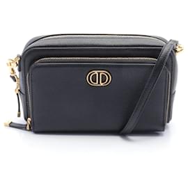 Christian Dior-Bolsa de Ombro CARO Double Pouch da Christian Dior-Preto