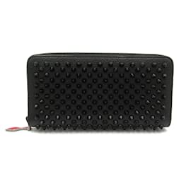 Christian Louboutin-Christian Louboutin Black Studded Long Wallet-Black