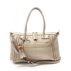 Gucci-Sac tote Bella Bamboo de Gucci-Beige