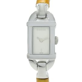 Gucci-Gucci Bangle Watch Stainless Steel Ladies Ivory 6800L-Other