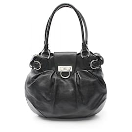 Salvatore Ferragamo-Bolso Gancini de Salvatore Ferragamo-Negro