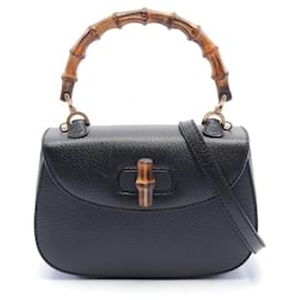 Gucci-Bolsa de mão Gucci Bamboo-Preto