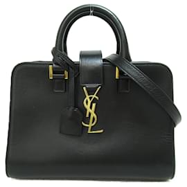 Saint Laurent-Sac à épaule Baby Cabas Saint Laurent-Noir