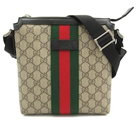 Gucci-Gucci GG Supreme Shoulder Bag-Beige