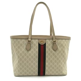 Gucci-Bolsa Tote Média Ophidia GG da GUCCI-Bege