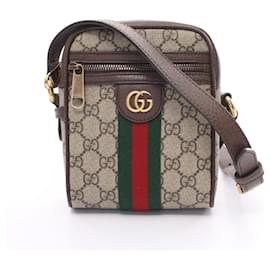 Gucci-Gucci Ophidia Sherry Line GG Supreme Shoulder Bag-Brown,Beige