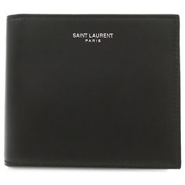 Saint Laurent Bi-fold Leather Wallet Black