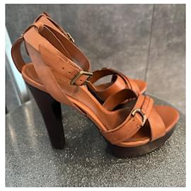 Ralph Lauren-Sandals-Light brown,Dark brown