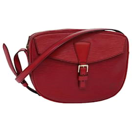 Louis Vuitton-LOUIS VUITTON Epi Jeune Fille MM Sac à épaule Rouge M52157 LV Auth 81537-Rouge