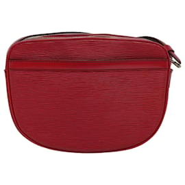 Louis Vuitton-LOUIS VUITTON Epi Jeune Fille MM Sac à épaule Rouge M52157 LV Auth 81537-Rouge