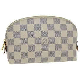 Louis Vuitton-LOUIS VUITTON Pochette Cosmétique Damier Azur PM Pouch N60024 LV Auth 77934-Autre