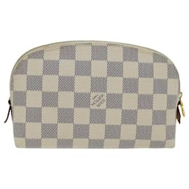 Louis Vuitton-LOUIS VUITTON Pochette Cosmétique Damier Azur PM Pouch N60024 LV Auth 77934-Autre