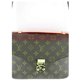 Louis Vuitton-Metis pouch in leather-Brown