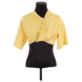 Jacquemus Camiseta de algodón Amarillo