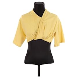 Jacquemus-T-shirt en coton-Jaune