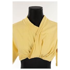 Jacquemus-T-shirt en coton-Jaune