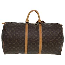 Louis Vuitton-LOUIS VUITTON Monogram Keepall 55 Sac de Boston M41424 LV Auth am6491-Monogramme