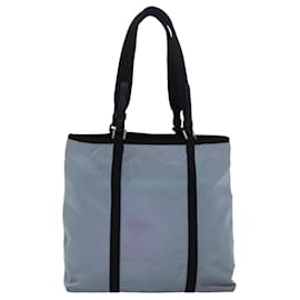 Prada-PRADA Sac Tote Nylon Bleu Auth ar12135-Bleu