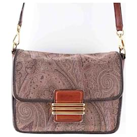 Etro-Sac à bandoulière en cuir-Marron