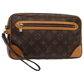 Louis Vuitton-LOUIS VUITTON Monogram Marly Dragonne GM Sac Clutch M51825 LV Auth yk13449-Monogramme